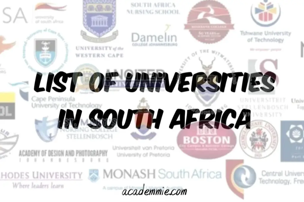 Universities in South Africa