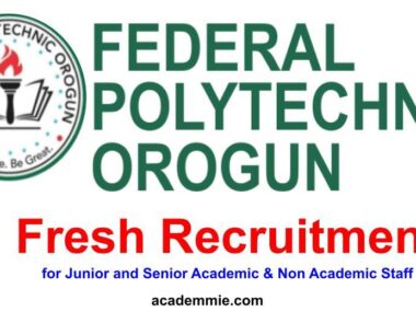 Federal Polytechnic Orogun Recruitment